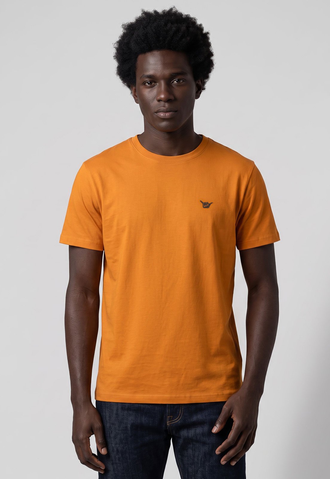 Camiseta Masculina Hang Loose Estampa Silk Laranja