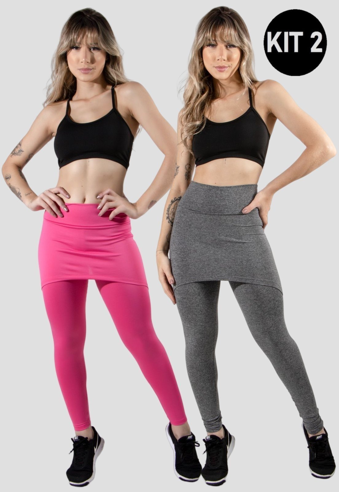 Legging saia hot sale fitness