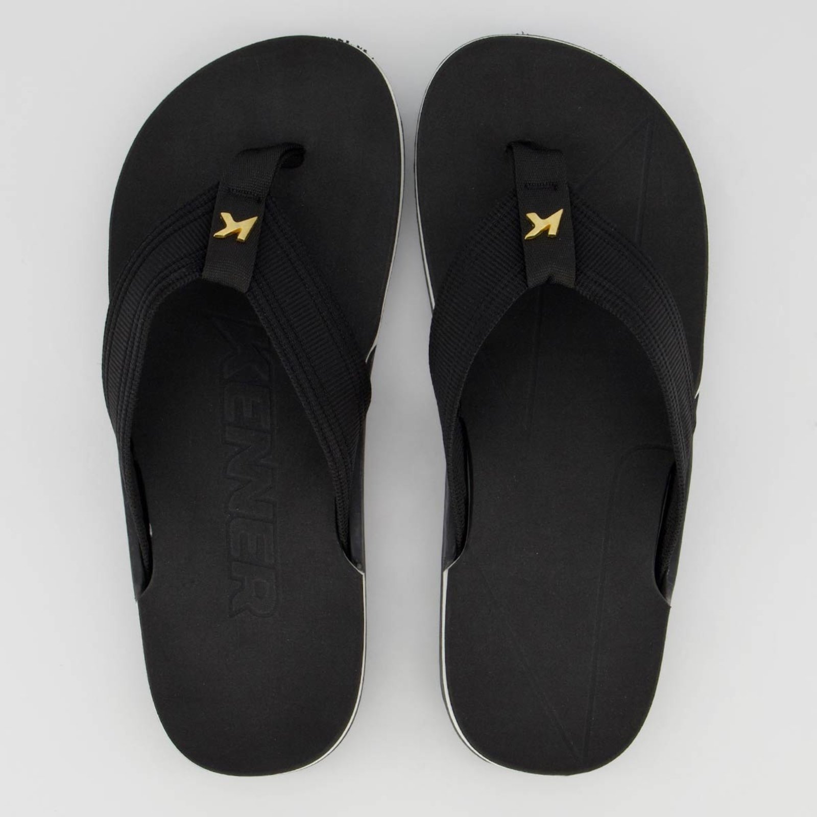 Chinelo Kenner NK6 Pro Preto e Branco