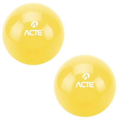 Menor preço em Par de Bolas Tonificadoras com Peso 2KG Amarela – ACTE T56