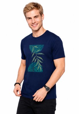 CAMISETA AD FASHION ESTAMPADA MARINHO