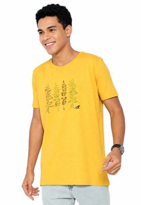 CAMISETA AD FASHION ESTAMPADA MOSTARDA