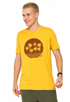 CAMISETA AD FASHION ESTAMPADA MOSTARDA