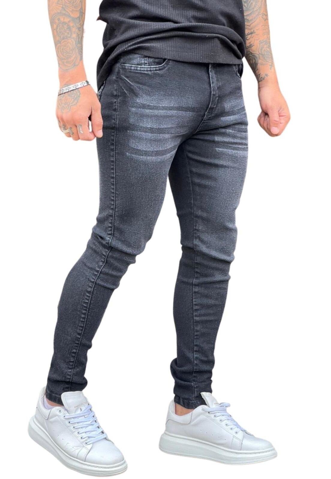 Calças skinnies 2024 masculinas jeans