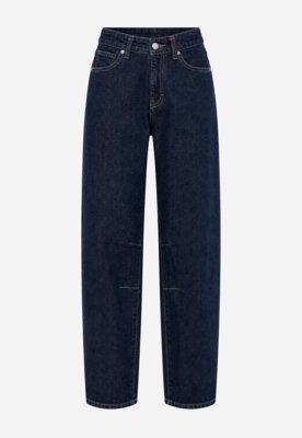 Calça Barrel Jeans - Azul Escuro