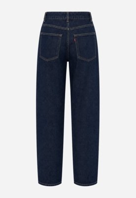 Calça Barrel Jeans - Azul Escuro
