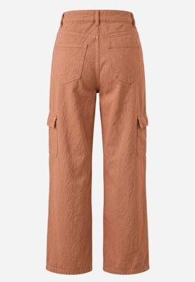Calça Cargo de Sarja - Marrom