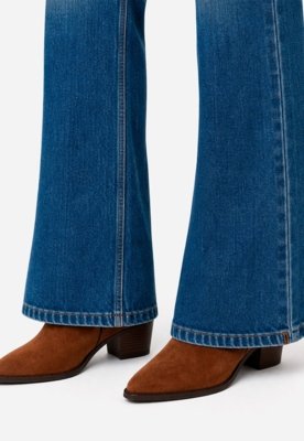 Calça Flare Jeans - Azul Médio