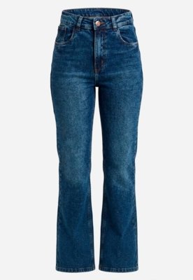 Calça Flare Jeans - Azul Médio