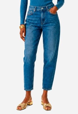 Calça Mom Jeans - Azul Médio