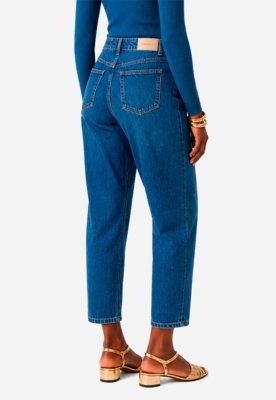 Calça Mom Jeans - Azul Médio