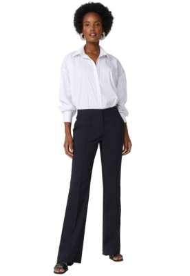 Calça AMARO Alfaiataria Essential Marinho Menor preço em Calça AMARO Alfaiataria Essential Marinho