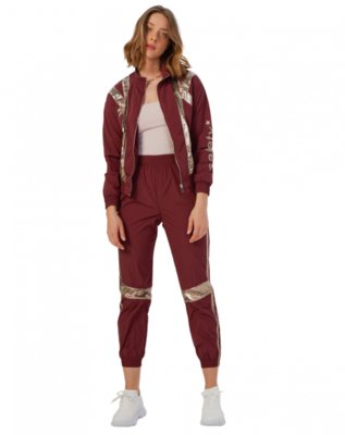 Calça AMARO Jogging Recortes Vinho Menor preço em Calça AMARO Jogging Recortes Vinho