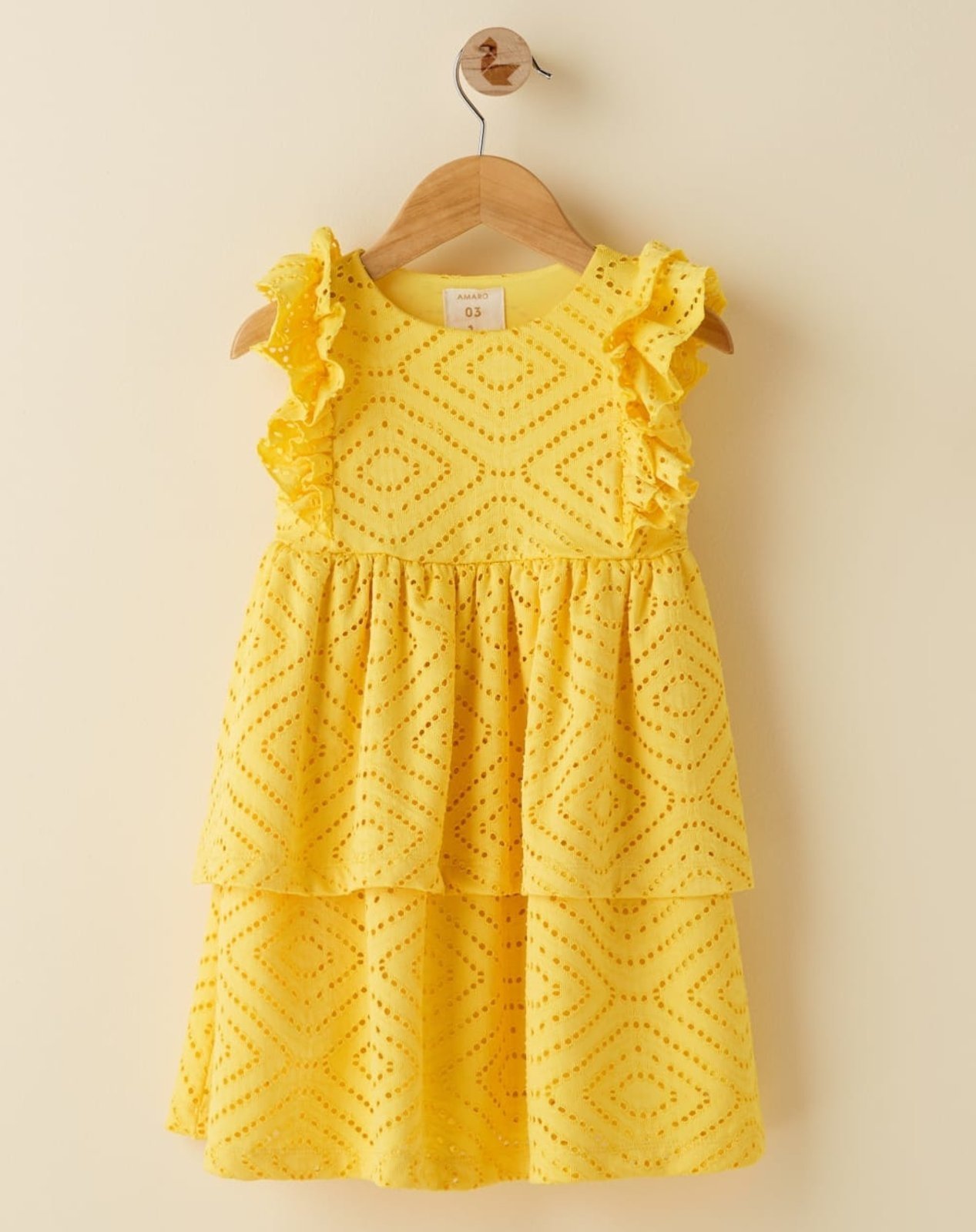 Vestido Infantil Menina com Babado Favoritos ALK 19031 4 a 10 anos