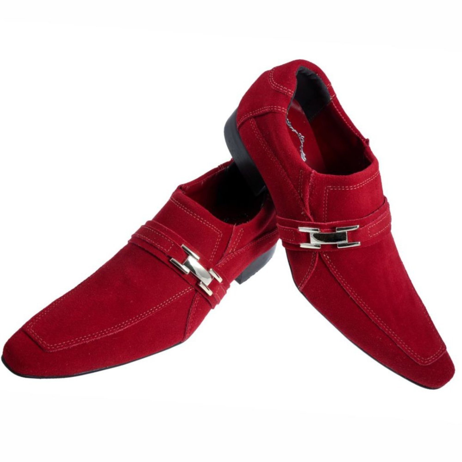 sapato social vermelho masculino