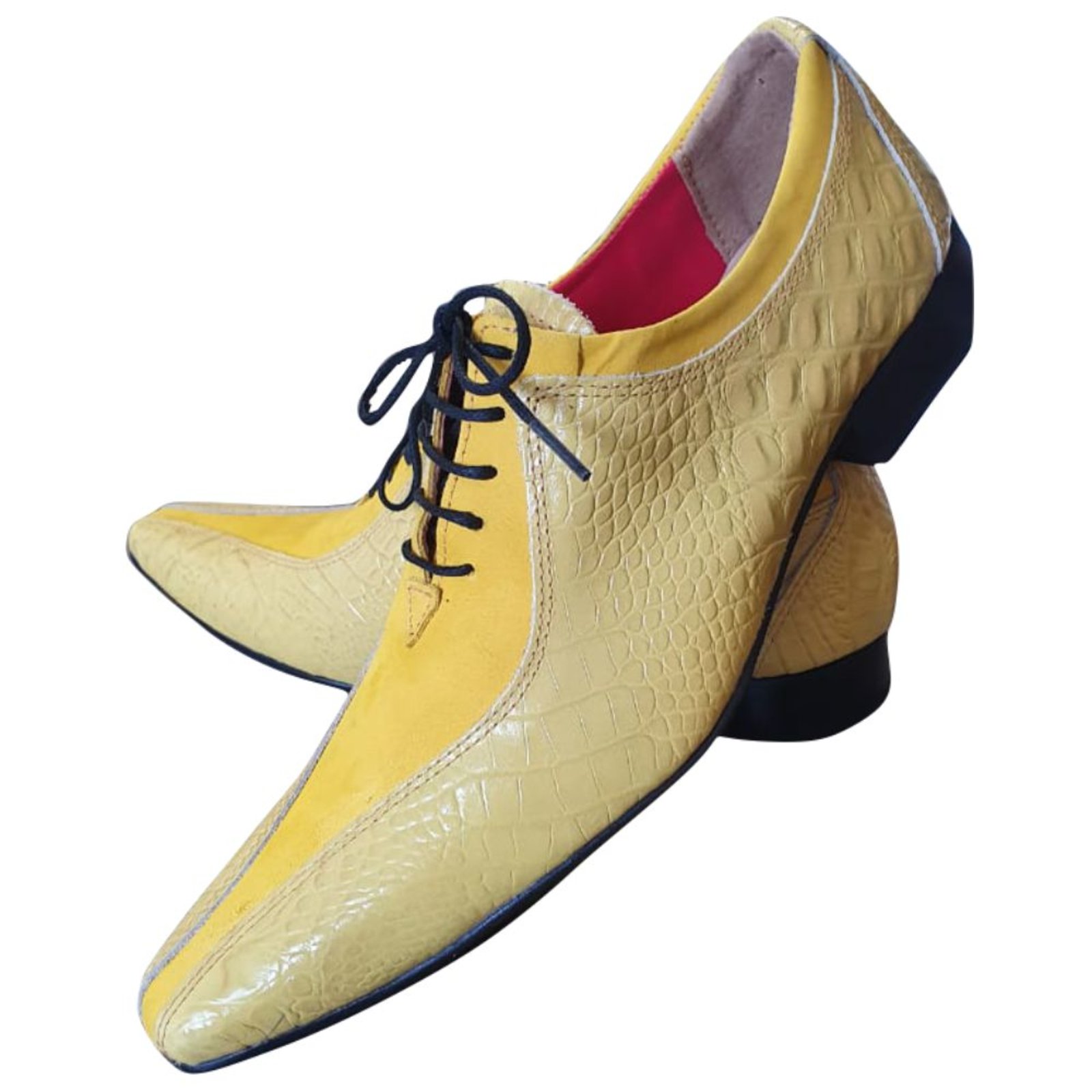 sapato amarelo masculino
