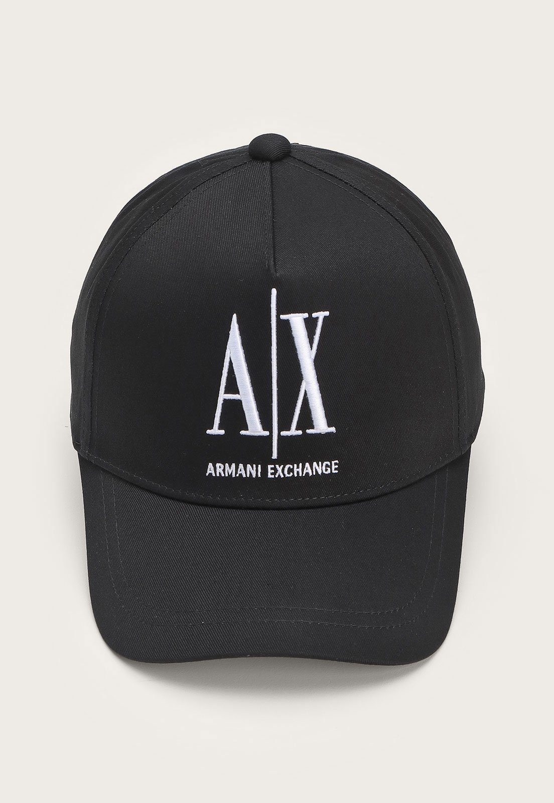 Bon Aberto Ax Armani Exchange Aba Curva Logo Preto Compre Agora