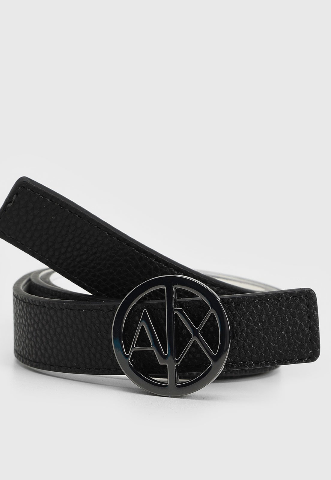 Cinto Ax Armani Exchange Logo Preto Compre Agora Dafiti Brasil