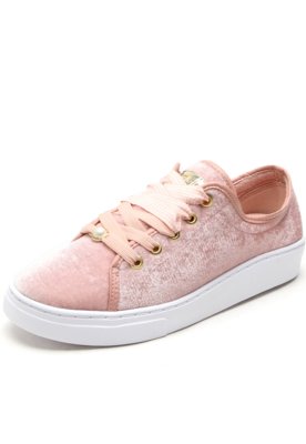 tenis puma veludo rosa