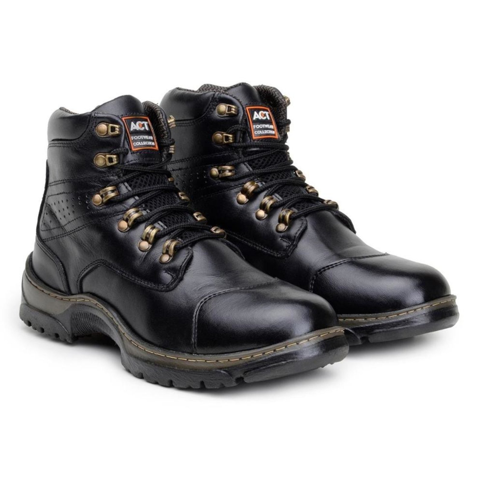 Bota Masculina Caterpillar Resistente em Couro