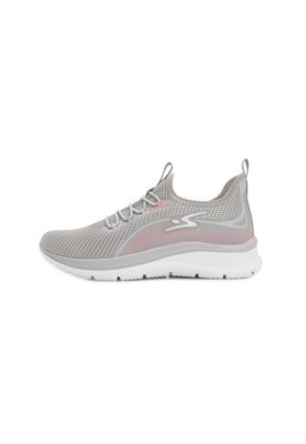 Tênis Adrun Flex Go AD25-9829F Cinza-Rosa-Branco