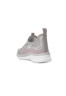 Tênis Adrun Flex Go AD25-9829F Cinza-Rosa-Branco
