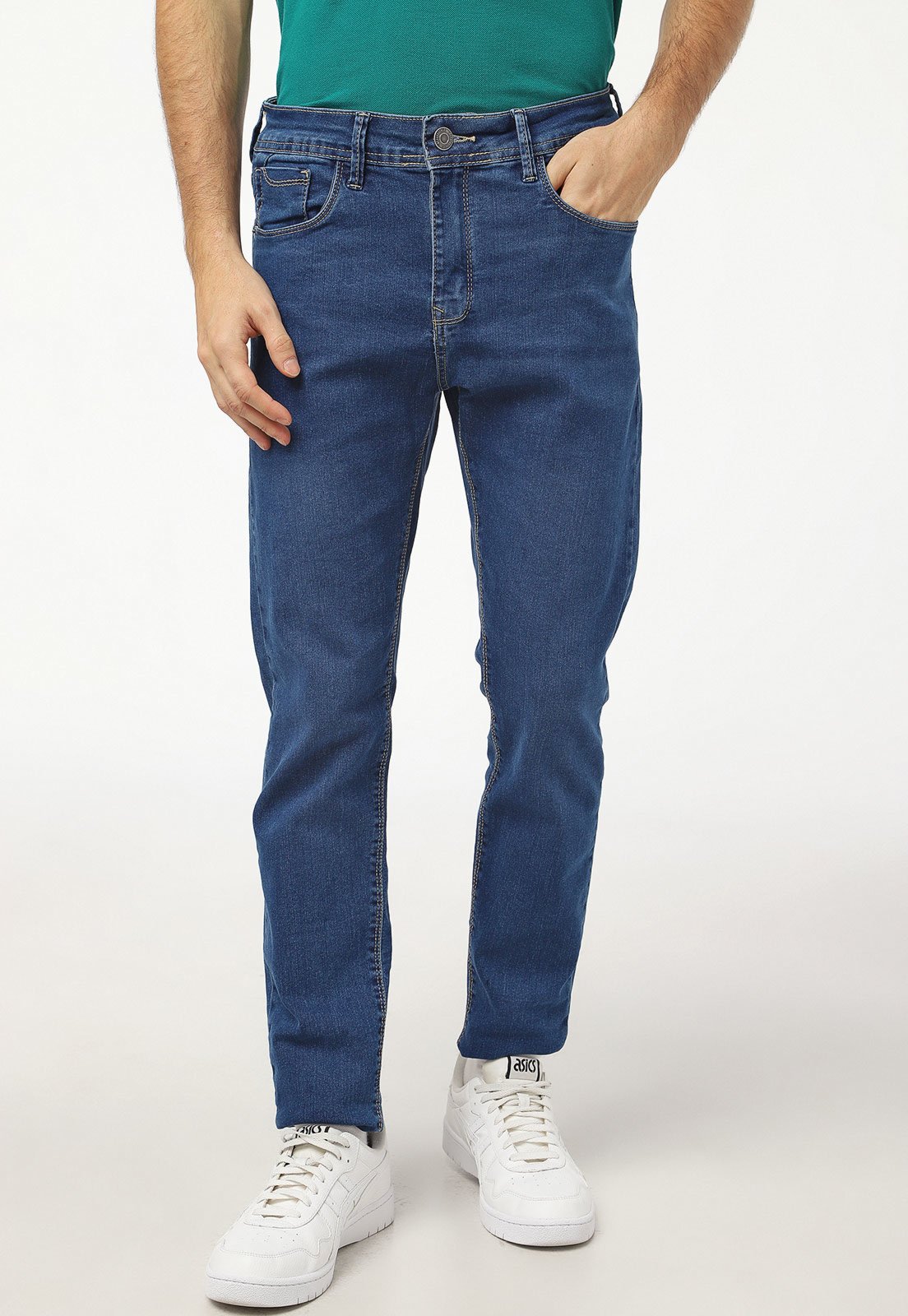 Calça Jeans Aeropostale Reta Lisa Azul - Compre Agora