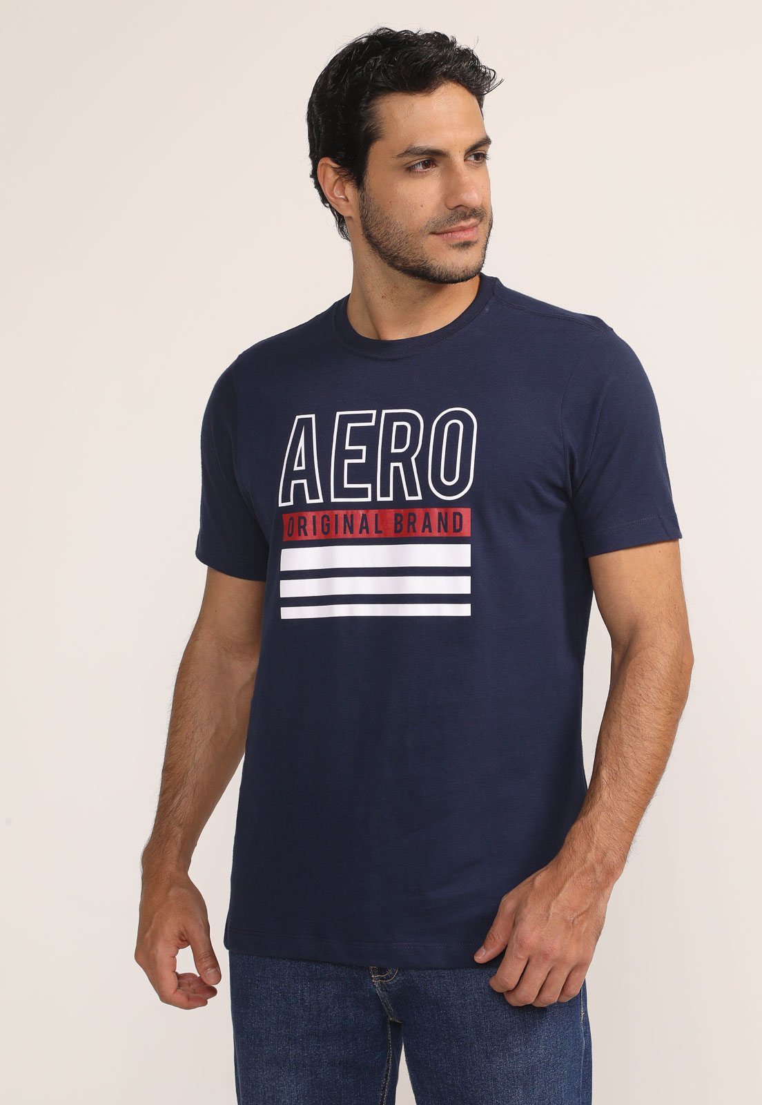 Camiseta Aeropostale Logo Azul-Marinho - Compre Agora