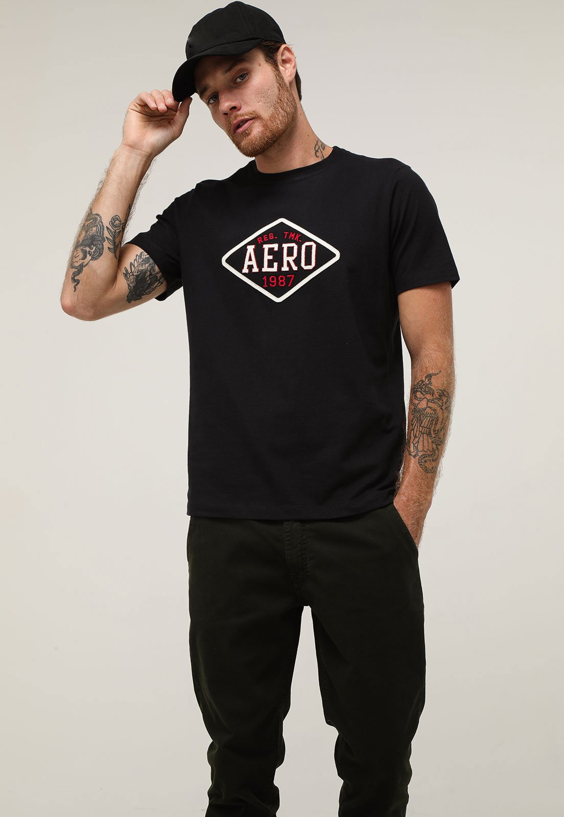 Camiseta Aeropostale Logo Preta - Compre Agora