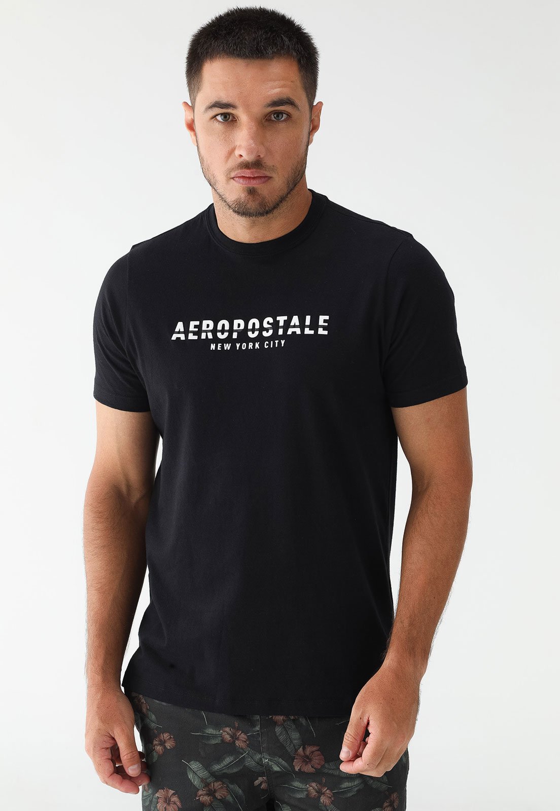 Camiseta Aeropostale Logo Preta