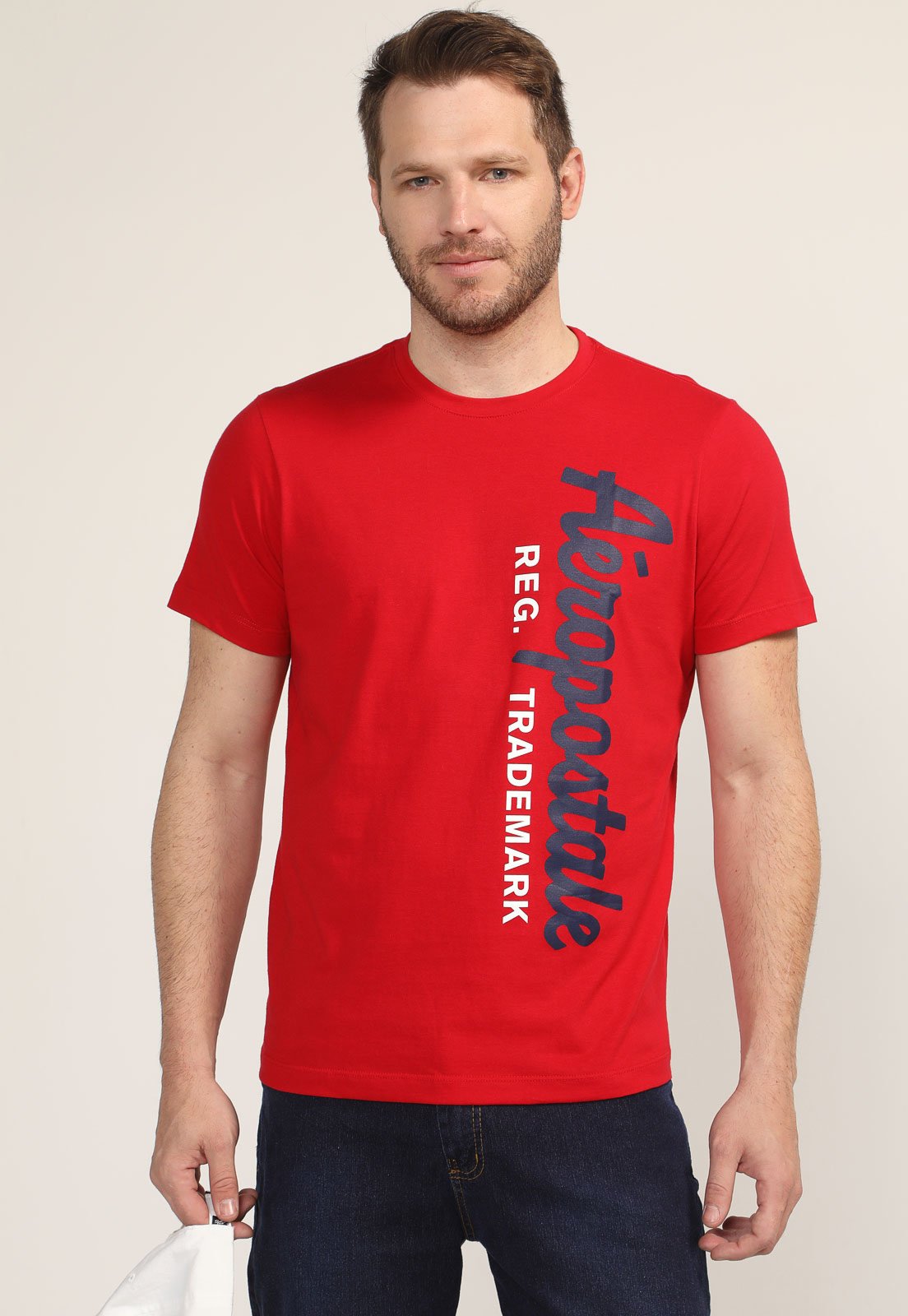 Camiseta Aeropostale Logo Vermelha - Compre Agora