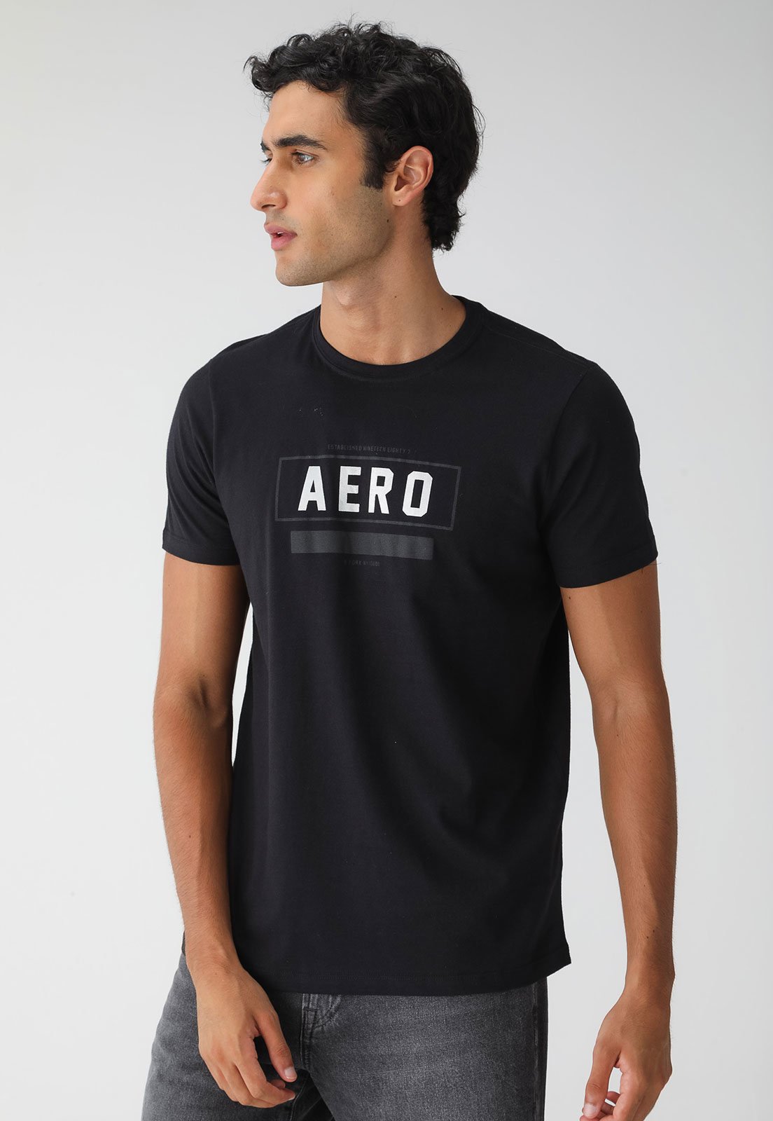 Camiseta Aeropostale Silkada Preta