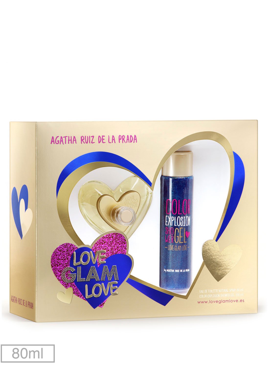 Kit Perfume Love Glam Love Agatha Ruiz de La Prada 80ml - Compre Agora |  Tricae Brasil