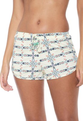 Menor preço em Short Agua Doce Estampado Amarelo