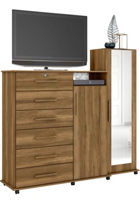 Cômoda Master Plus 6 Gavetas E 2 Portas Albatroz Menor preço em Cômoda Master Plus 6 Gavetas E 2 Portas Albatroz