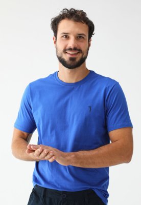 Camiseta Aleatory Reta Mini Icon Azul