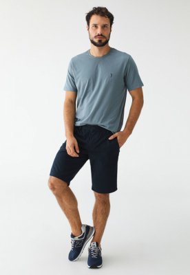 Camiseta Aleatory Reta Mini Icon Azul