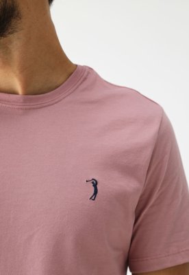 Camiseta Aleatory Reta Mini Icon Rosa