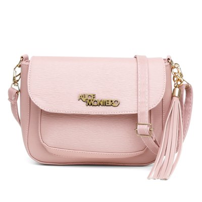 Bolsa Alice Monteiro Mini Com Bolso Frontal Externo Rosa Bebê Menor preço em Bolsa Alice Monteiro Mini Com Bolso Frontal Externo Rosa Bebê