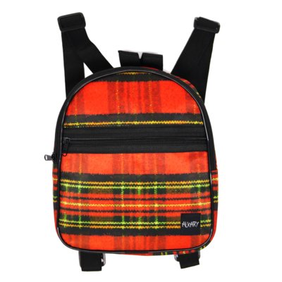 Mini Mochila Alkary Xadrez Vermelha Menor preço em Mini Mochila Alkary Xadrez Vermelha