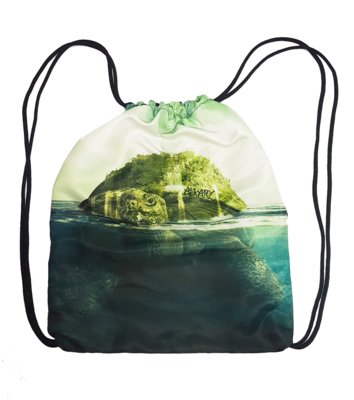 Menor preço em Mochila Saco Cordinha Alkary Tartaruga Preta