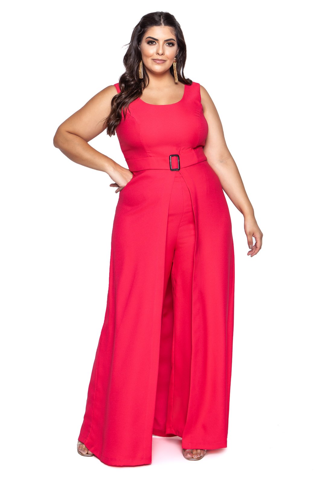 Macacão plus size para hot sale festa