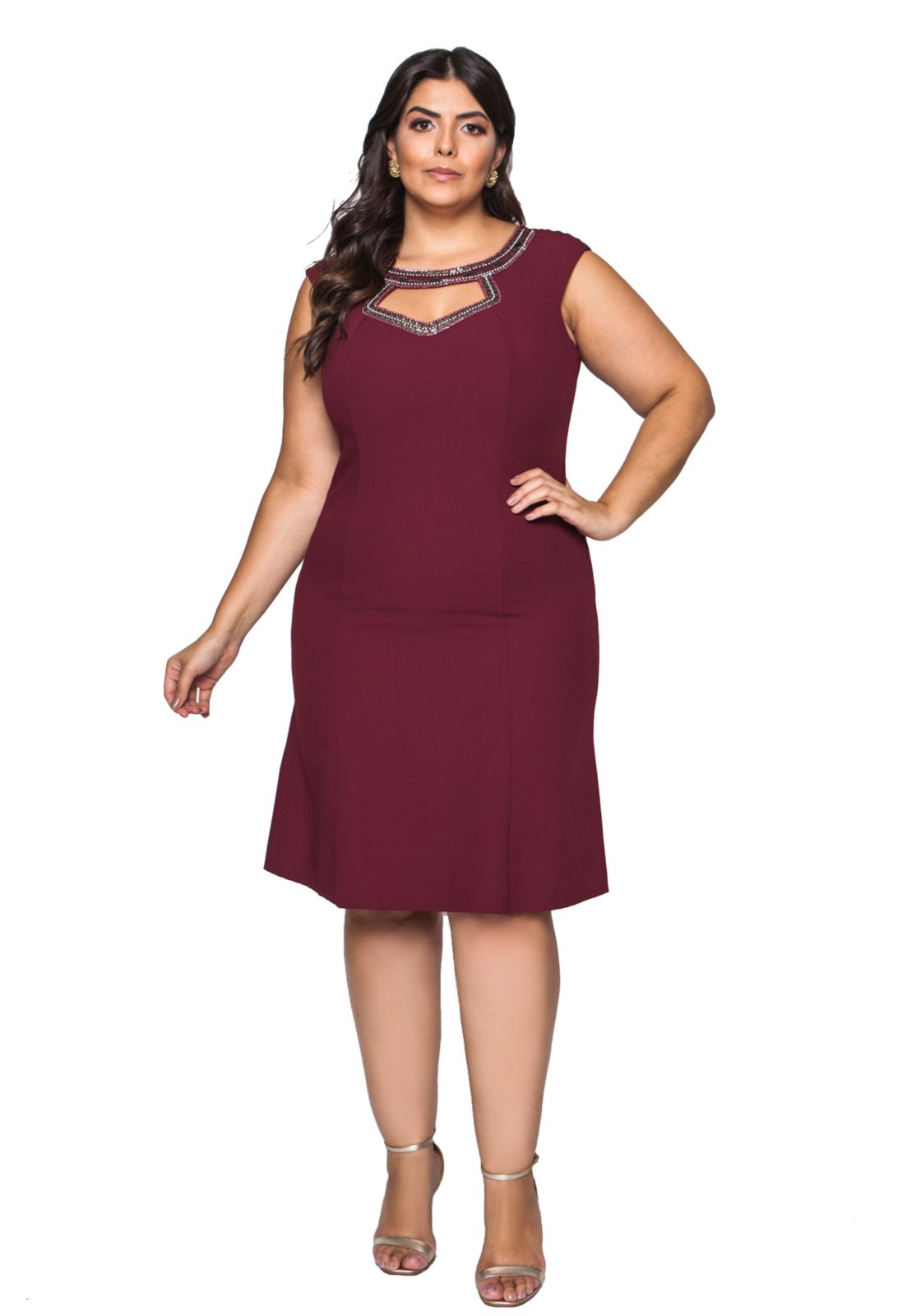 vestido para colação de grau plus size