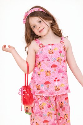 Arco Infantil Menina Bosque das Fadas Alphabeto Rosa Rosa