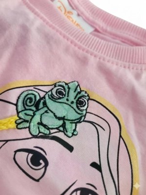 Blusa Infantil Menina Princesa Disney Alphabeto Rosa Rosa