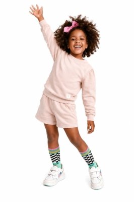 Conjunto Moletinho Infantil Menina Básico Alphabeto Café