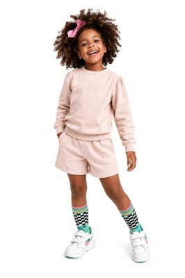 Conjunto Moletinho Infantil Menina Básico Alphabeto Café