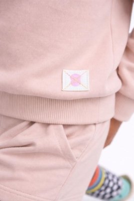 Conjunto Moletinho Infantil Menina Básico Alphabeto Café