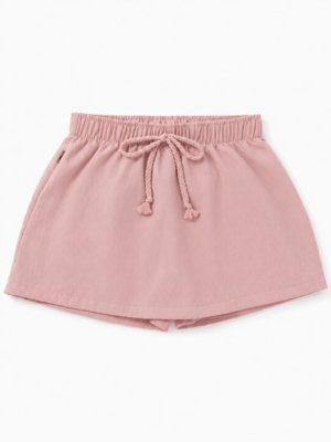 Short Saia Infantil Menina Rainbow Alphabeto Rosa Rosa