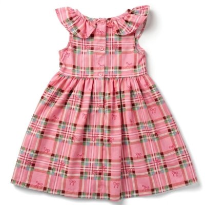 Vestido Infantil Xadrez Collors Alphabeto Rosa Rosa